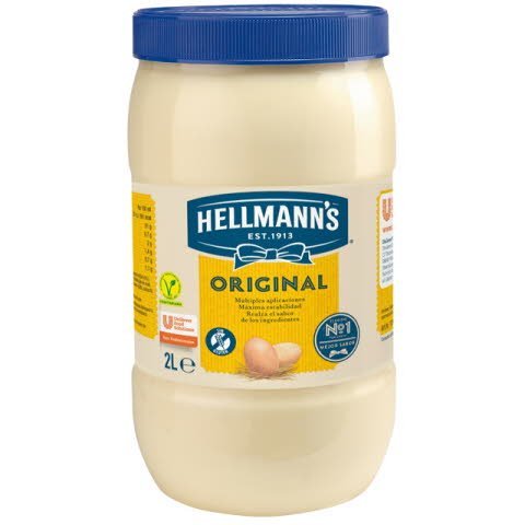 Mayonesa Hellmann's Original bote 2L Sin gluten -