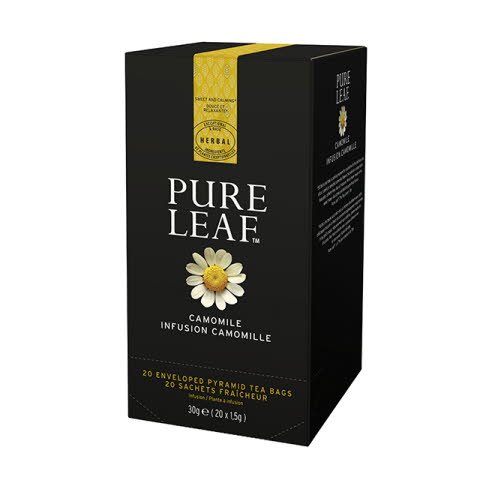 Pure Leaf 6x30g Camomile, Caja de 20 sobres -