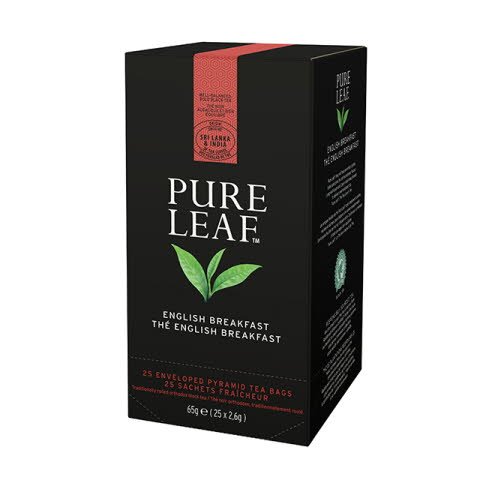 Pure Leaf English Breakfast 6x65g, Caja de 25 sobres -