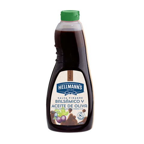 Salsa para ensalada Hellmann's de vinagre Balsámico botella 1L -