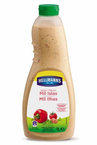 Salsa para ensalada Hellmann's Mil islas botella 1L -