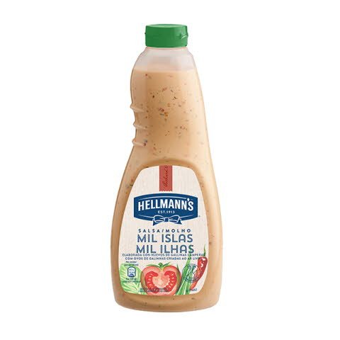 Salsa para ensalada Hellmann's Mil islas botella 1L -