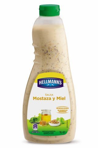 Salsa para ensalada Hellmann's Mostaza y miel botella 1L -