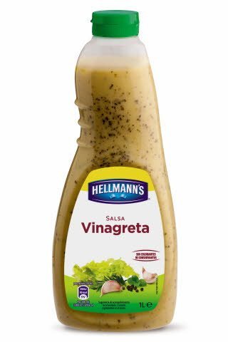 Salsa para ensalada Hellmann's Vinagreta botella 1L -