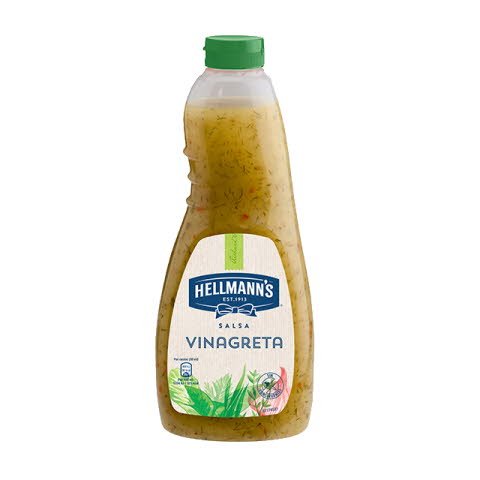 Salsa para ensalada Hellmann's Vinagreta botella 1L -