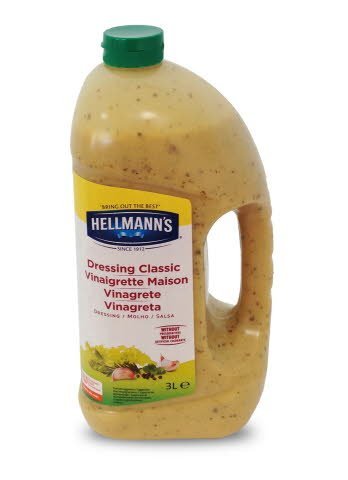 Salsa para ensalada Hellmann's Vinagreta botella 3L -