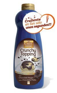 Sirope Crujiente Chocolate Negro Carte d'Or botella 1Kg -
