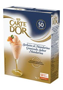 Sorbeto de Mandarina Carte d'Or 50 raciones -