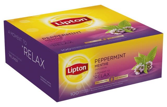 Té Menta Lipton, Caja de 100 sobres -