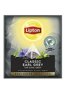 Té Negro Lipton Classic Earl Grey, Caja con 25 sobres -