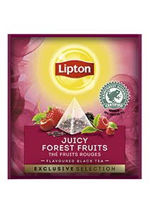 Té Negro Lipton Frutos del Bosque, Caja con 25 sobres -