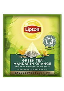 Té Verde Lipton Mandarina y Naranja, Caja con 30 sobres -