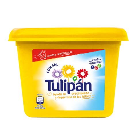 Tulipán Margarina para untar Con sal tarrina 1Kg -