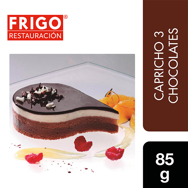 Capricho 3 Chocolates Frigo Restauración 85gr - Las tartas y bizcochos de Frigo Restauración están preparadas tal y como tú las harías