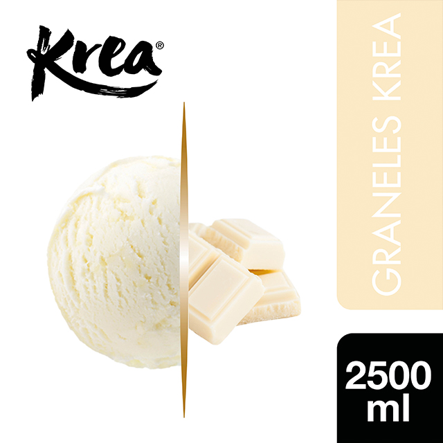 Helado de Chocolate Blanco Krea 2,5L - La gama de Helados KREA, exclusiva de Restauración, te ofrece sabores sorprendentes para crear platos originales.