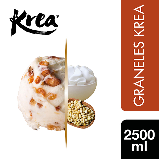 Helado de Nata con Piñones Krea 2,5L - La gama de Helados KREA, exclusiva de Restauración, te ofrece sabores sorprendentes para crear platos originales.