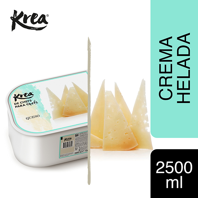 Helado de Queso Krea 2,5L - La gama de helados Krea, exclusiva de restauración, te ofrece sabores sorprendentes para crear platos originales