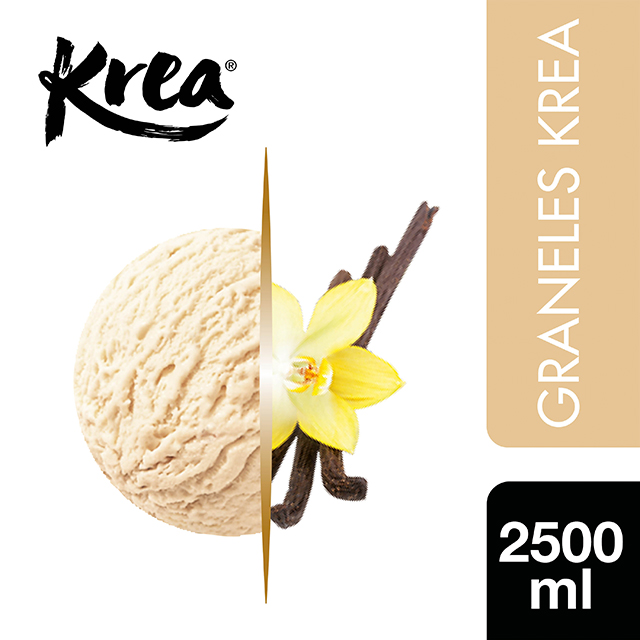 Helado de Vainilla Bourbon Krea 2,5L - La gama de Helados KREA, exclusiva de Restauración, te ofrece sabores sorprendentes para crear platos originales.