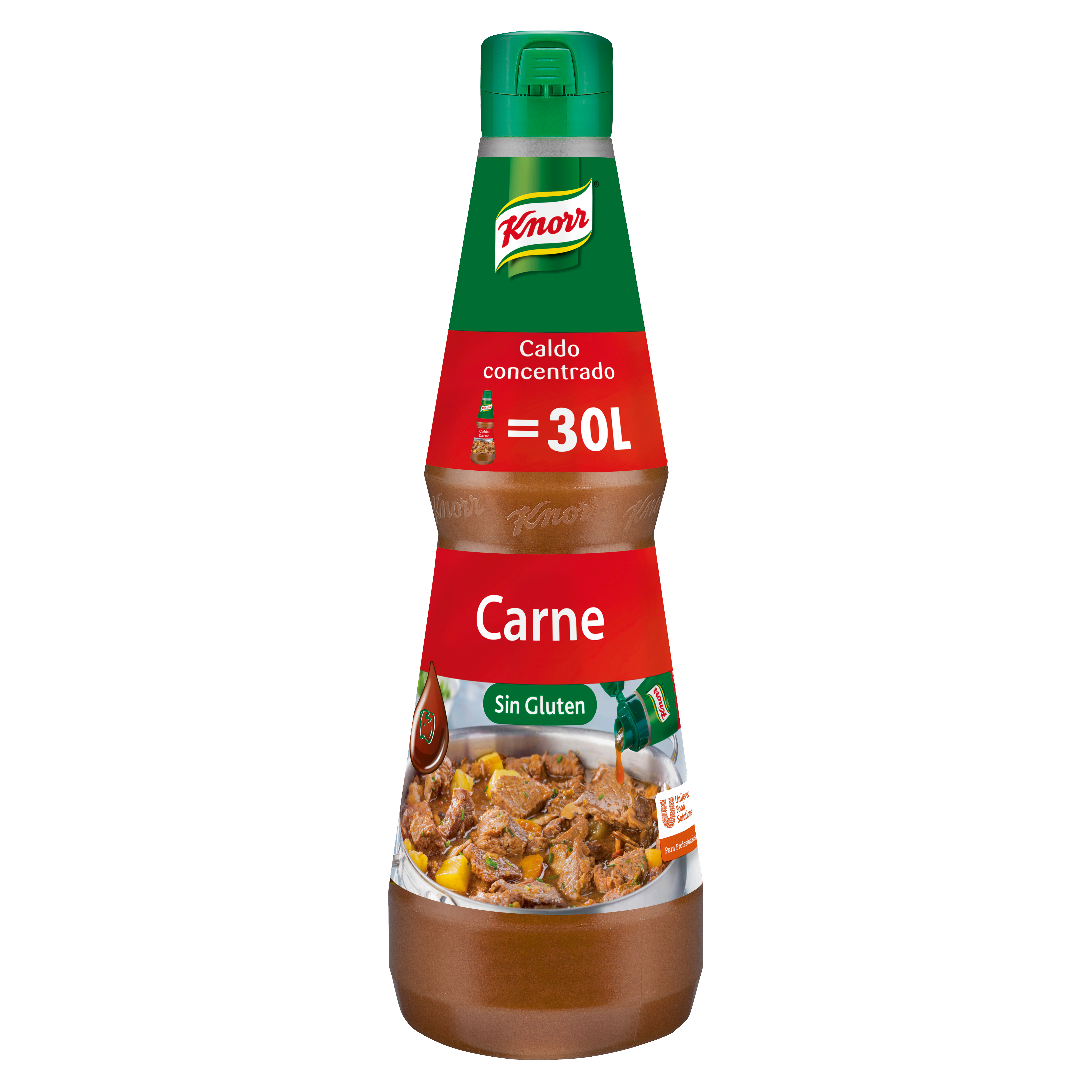 Knorr Caldo líquido concentrado de Carne Sin Gluten botella 1L - Caldos Líquidos Concentrados Knorr, el toque de sabor que realza cualquier plato Knorr Caldo líquido concentrado de Carne Sin Gluten botella 1L - Caldos Líquidos Concentrados Knorr, el toque de sabor que realza cualquier plato