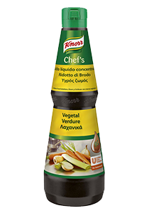 Knorr Caldo Vegetal Líquido Concentrado sin gluten 1L - Caldos líquidos concentrados Knorr, el toque de sabor que realza cualquier plato