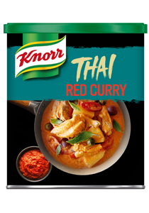 Knorr Pasta de Curry Rojo lata 850g - Iníciate en el auténtico sabor asiático de forma fácil con Knorr.