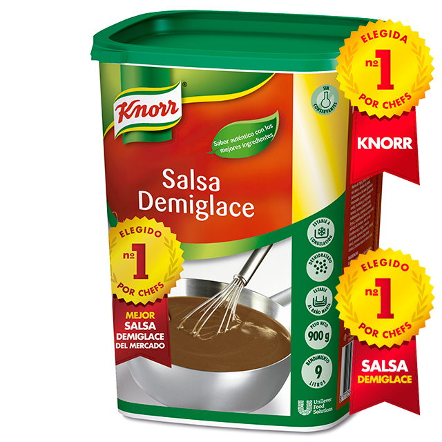 Knorr Salsa Demiglace deshidratada para carnes bote 900g - Demiglace Knorr, elegida la mejor salsa Demiglace del mercado*. Porque la mejor salsa empieza con la mejor base