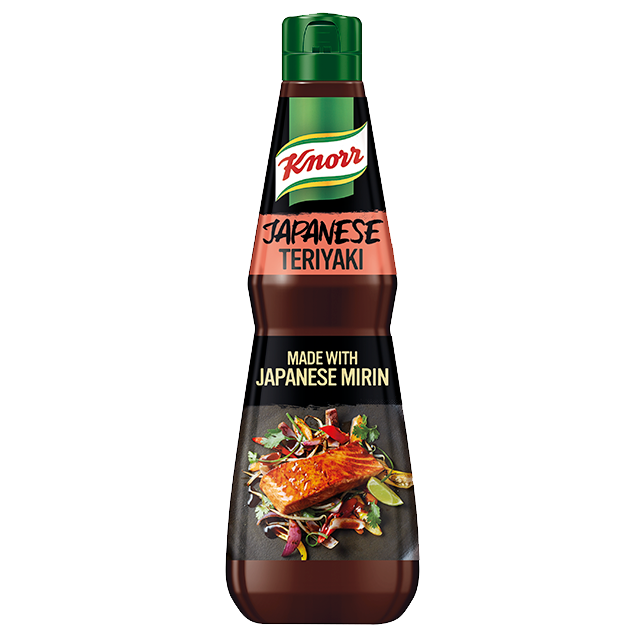 Knorr Salsa Teriyaki botella 1L - Explora nuevas cocinas y sabores con la Salsa Teriyaki Knorr