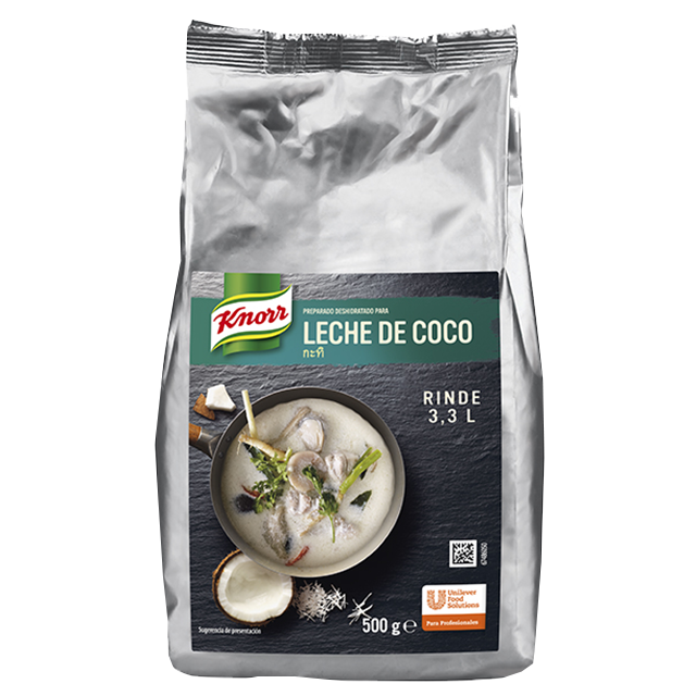 Leche de Coco Deshidratada Knorr - Actualiza tus platos tradicionales, con el auténtico sabor asiático de Knorr