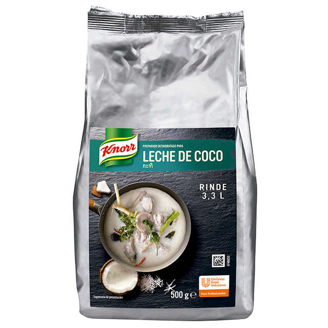 Leche de Coco Deshidratada Knorr - Actualiza tus platos tradicionales, con el auténtico sabor asiático de Knorr