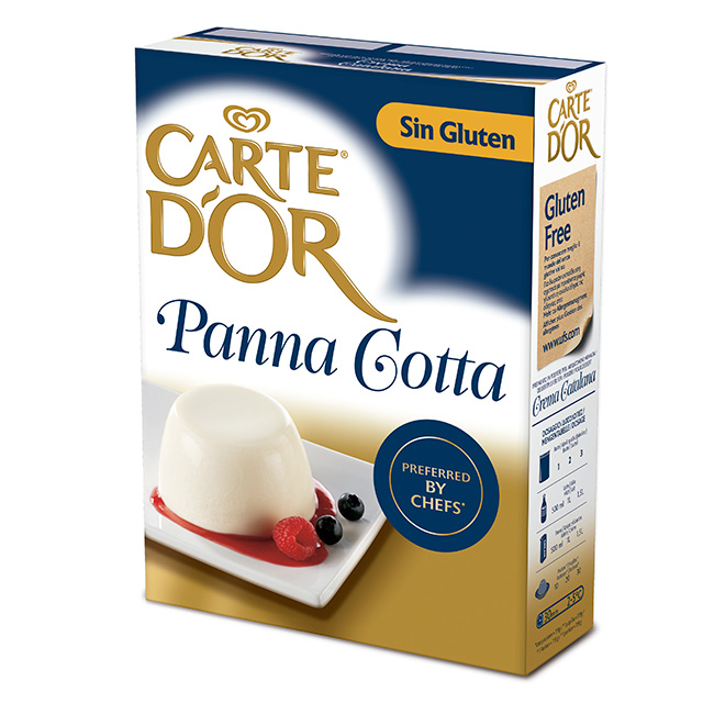 Panna Cotta Carte d'Or Sin Gluten 48 raciones - Panna Cotta Carte d’Or, elegido Nº1 por chefs en Italia, un postre clásico y versátil en tu carta o menú