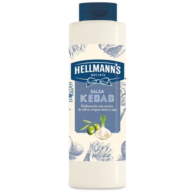 Salsa Kebab Hellmann's botella 850ML - Salsas Especiales Hellmann's. Nuevos y sorprendentes sabores en un práctico envase.