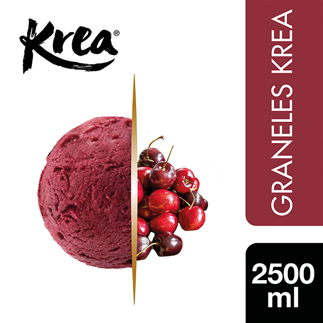 Sorbete de Cereza Krea 2,5L - La gama de Helados KREA, exclusiva de Restauración, te ofrece sabores sorprendentes para crear platos originales.