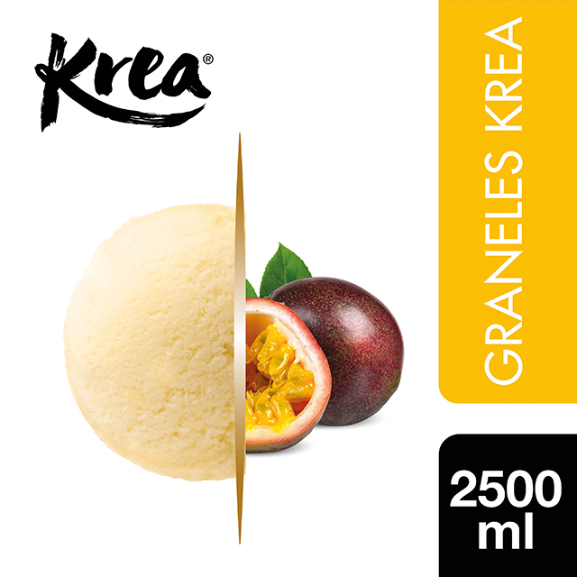 Sorbete de Fruta de la Pasión Krea 2,5L - El helado de Fruta de la pasión de Krea es un sabor tropical sorprendente para tu carta