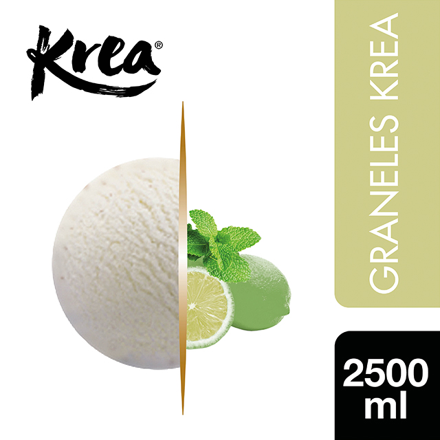Sorbete de Mojito Krea 2,5L - La gama de Helados KREA, exclusiva de Restauración, te ofrece sabores sorprendentes para crear platos originales.