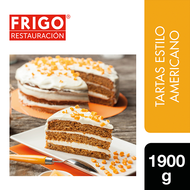 Tarta Carrot Cake American Style Frigo Restauración 1,9Kg - Las tartas y bizcochos de Frigo Restauración están preparadas tal y como tú las harías