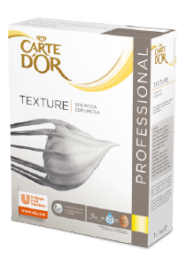 Textura Espumosa Carte d'Or caja 1KG - La nueva Textura Espumosa de Carte d'Or garantiza un control total en tus creaciones y estabilidad durante 24 horas