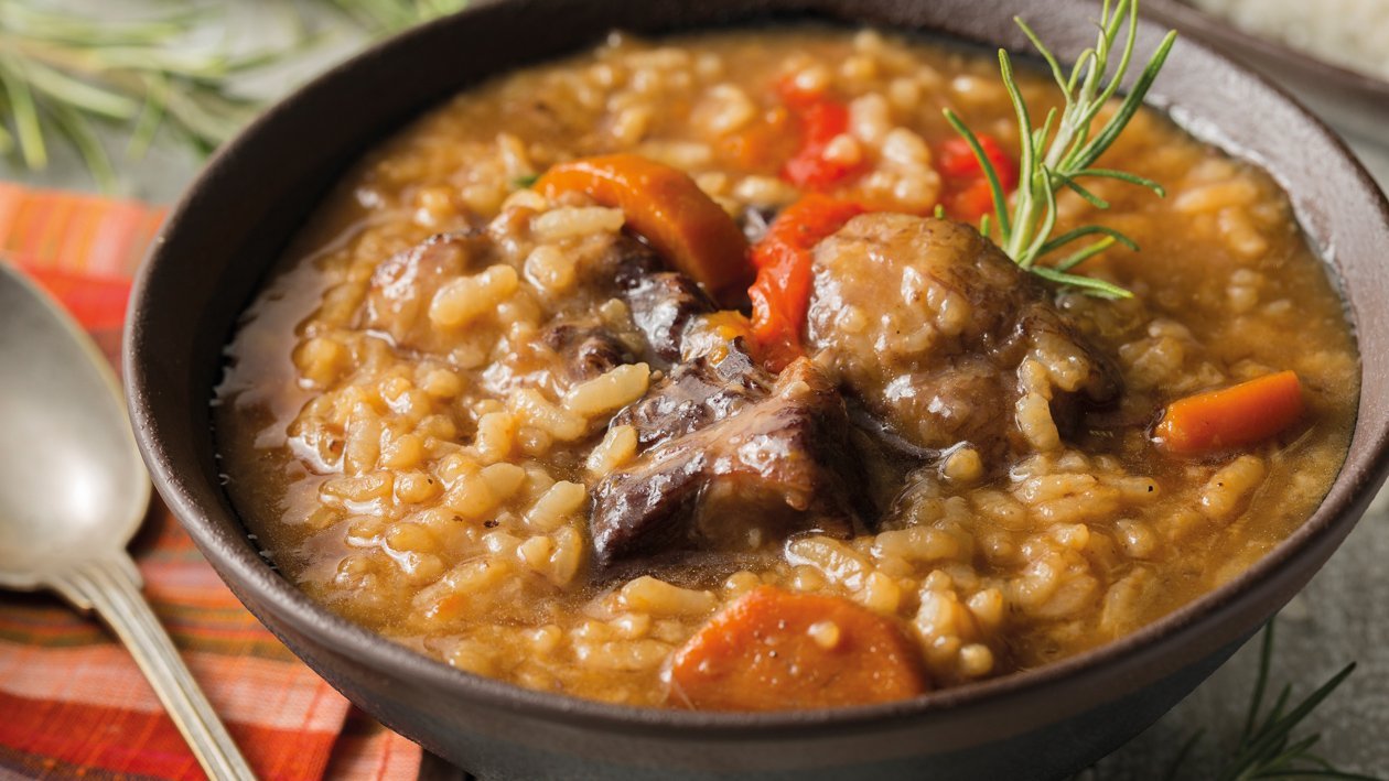 Arroz muy caldoso de rabo de buey Arroz muy caldoso de rabo de buey