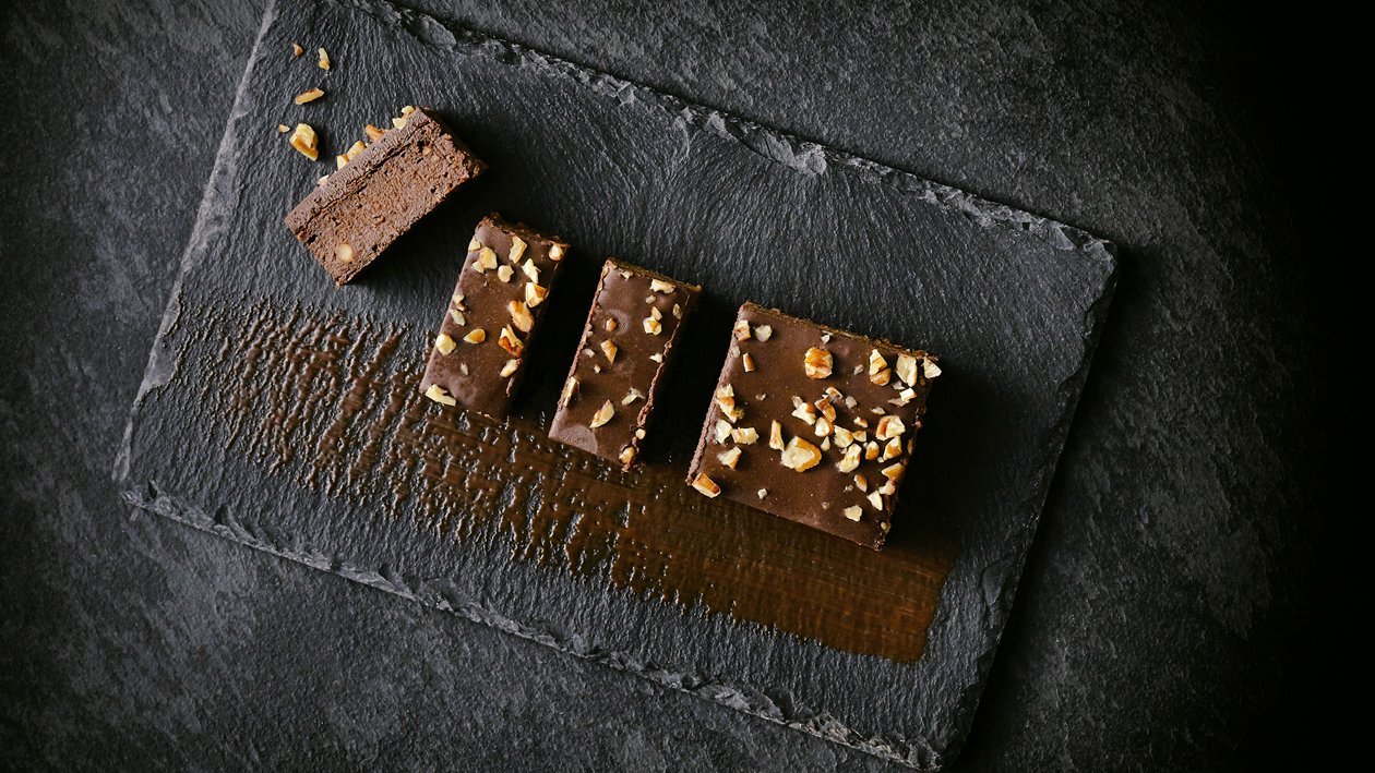 Brownie de batata con jengibre Brownie de batata con jengibre