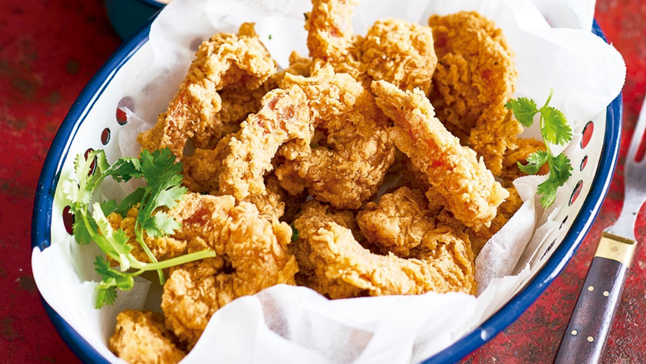 Cajun shrimp and chipotle mayo Cajun shrimp and chipotle mayo