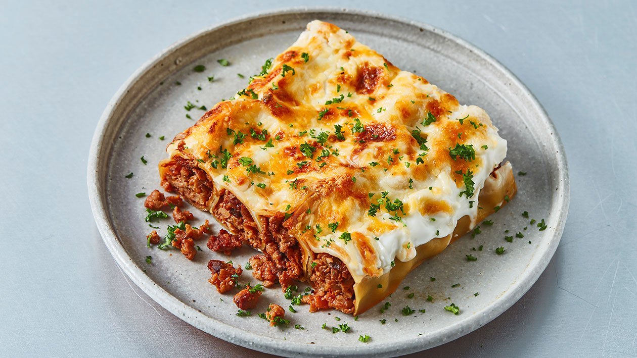 Canelones de NoCarne picada Canelones de NoCarne picada