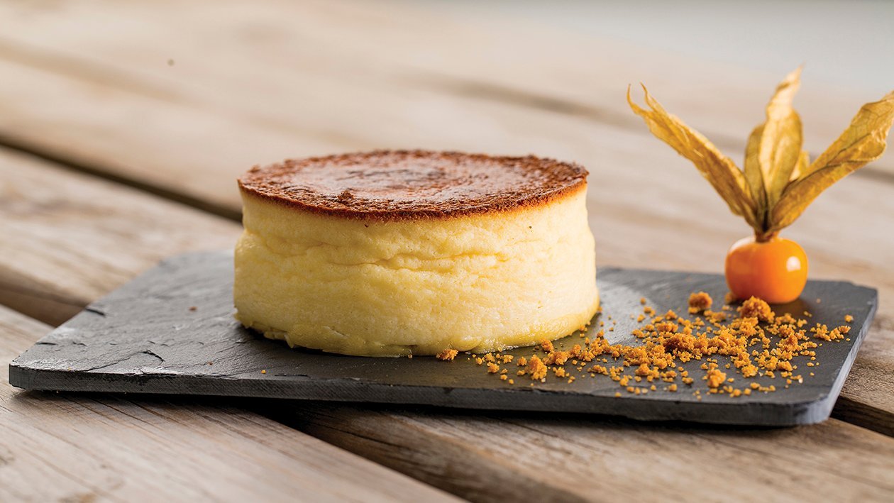 Cheesecake esponjoso con galleta Cheesecake esponjoso con galleta