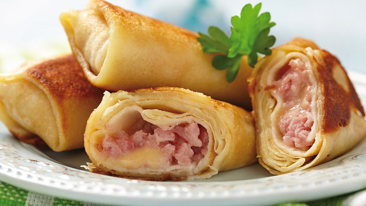 Crepes de jamón y queso Crepes de jamón y queso