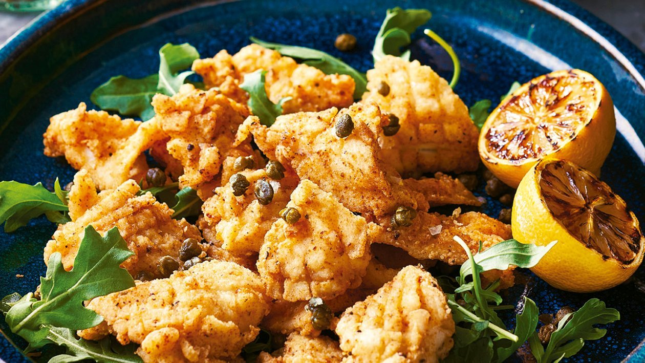Crispy squid with smoked chilli alioli Crispy squid with smoked chilli alioli