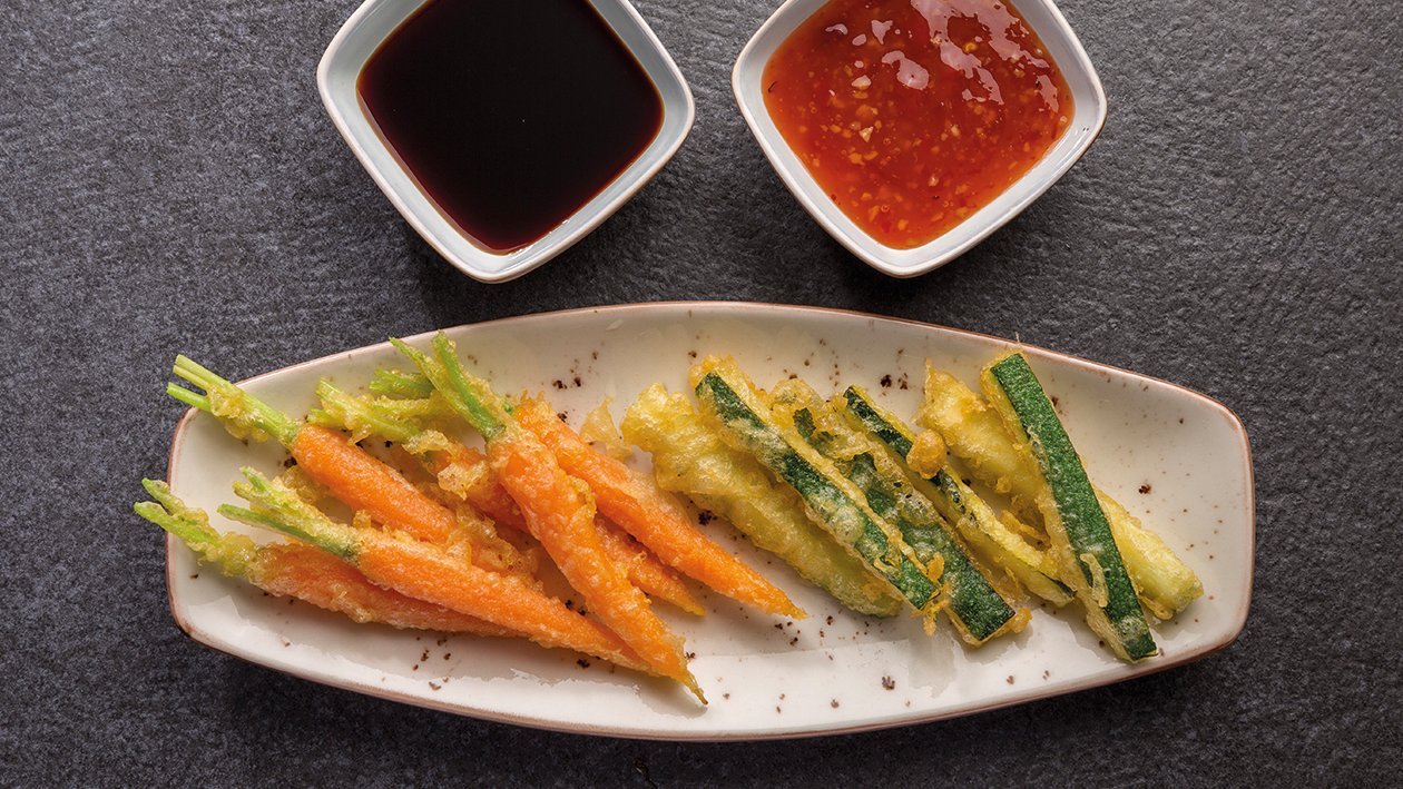 Crudités en tempura Crudités en tempura