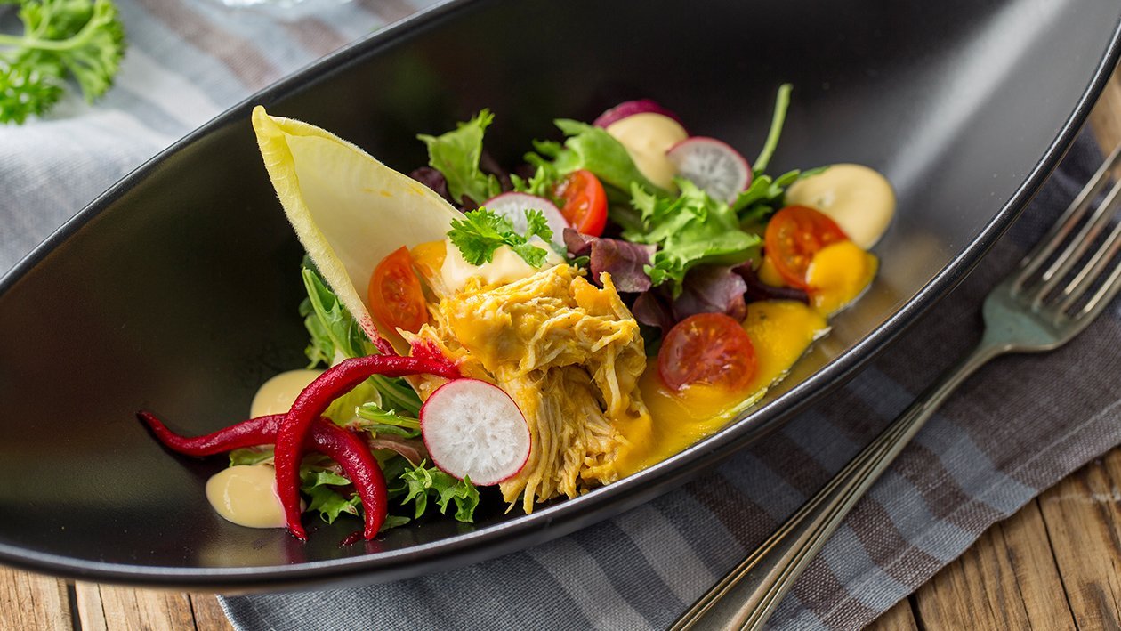 Ensalada de pollo escabechado sin gluten Ensalada de pollo escabechado sin gluten