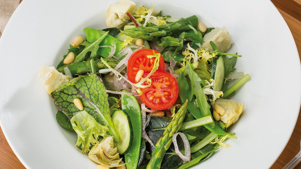 Ensalada verde con vinagreta Ensalada verde con vinagreta