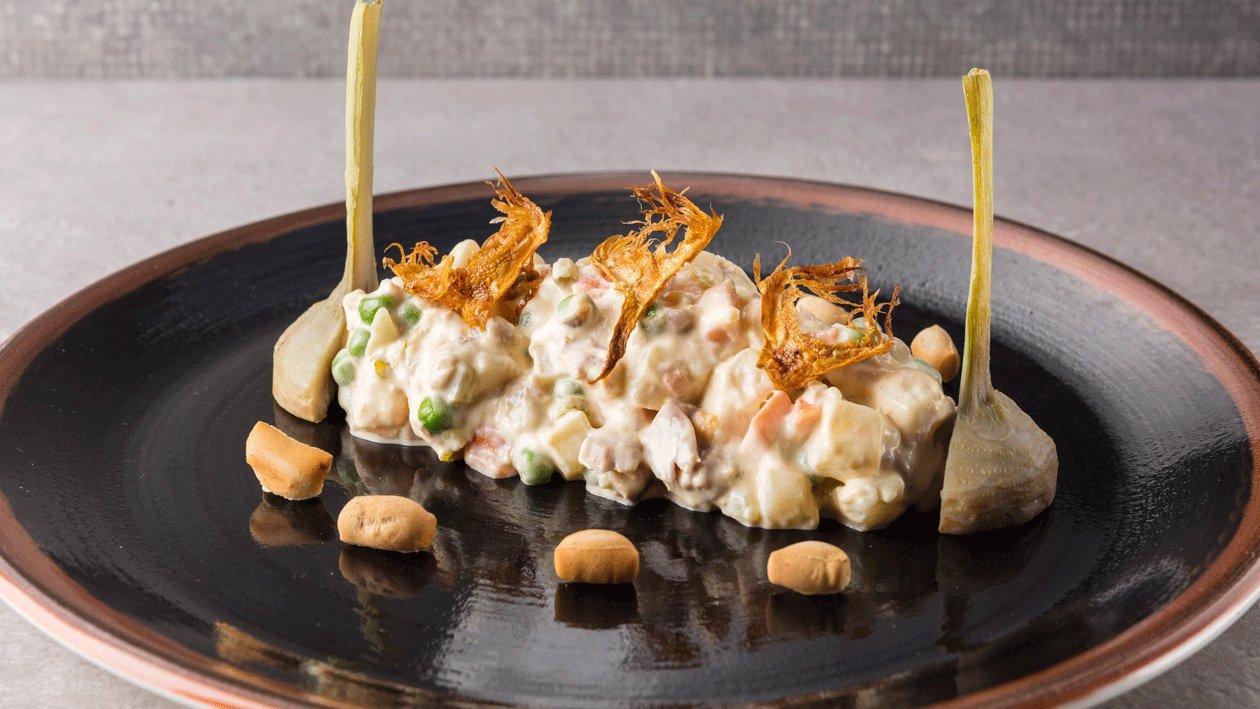 Ensaladilla Rusa con Alcachofas del Prat Ensaladilla Rusa con Alcachofas del Prat