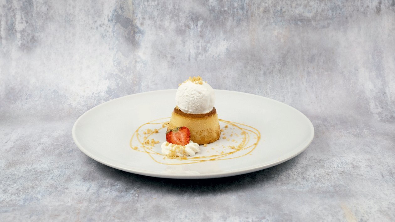 Flan con nata Flan con nata