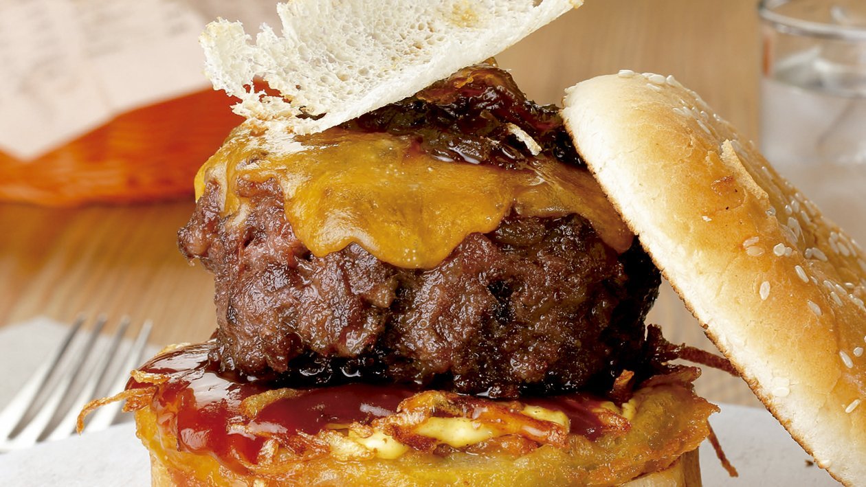 Hamburguesa angus barbacoa Hamburguesa angus barbacoa