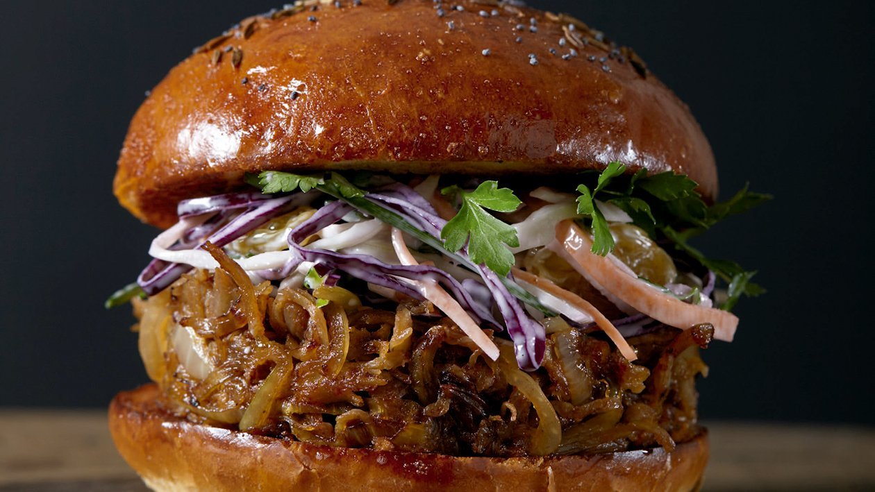 Hamburguesa de carne de cerdo en tiras Hamburguesa de carne de cerdo en tiras